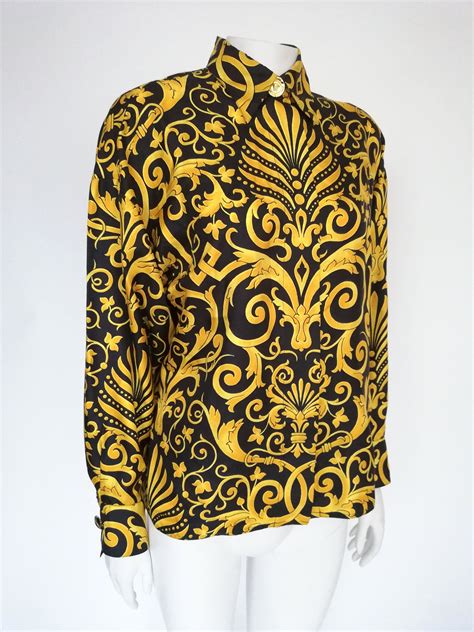 versace blouse vintage|versace tees for women.